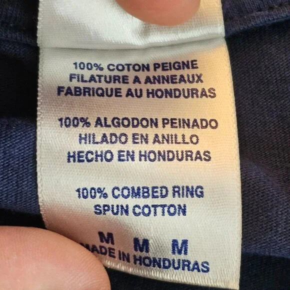 Y2K FDNY T Shirt Mens M Blue Short Sleeve New York Firefighters Jerzee Cotton - Picture 4 of 11